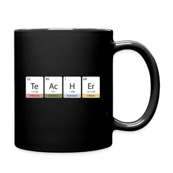 Teacher chemistry chemistry teacher school sayings gift - Full Colour Mug - black - Right