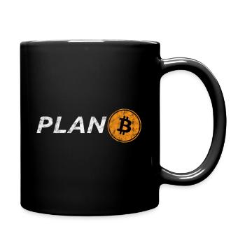 Bitcoin Plan B Logo Hodl Crypto Liberté Symbole - Mug uni - noir - Droite