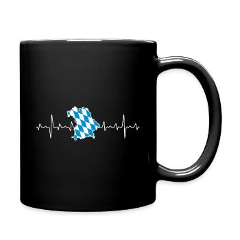 Bavaria. Love. Homeland. - Full Colour Mug - black - Right