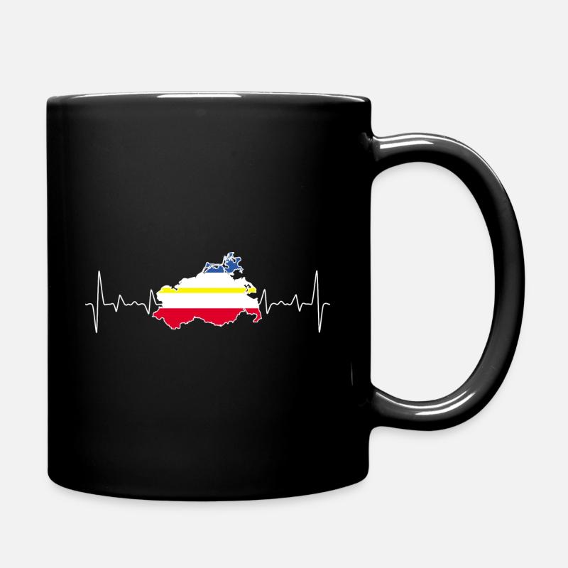Mecklenburg-Vorpommern Liebe Heimat - Tasse einfarbig - Schwarz