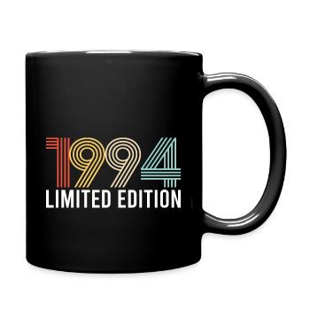 Vintage 1994 Geburtstag Geburtsjahr Retro seashell - Tasse einfarbig - Schwarz - Rechts