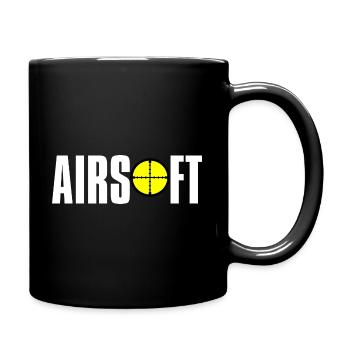 Airsoft /Softair / Softgun / AEG Airsoft Milsim - Full Colour Mug - black - Right