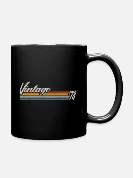 Vintage Since 1978 Geschenk Zum 43. Geburtstag - Tasse einfarbig - Schwarz