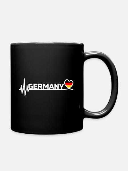 Germany Sport Fan Football White - Mug uni - noir