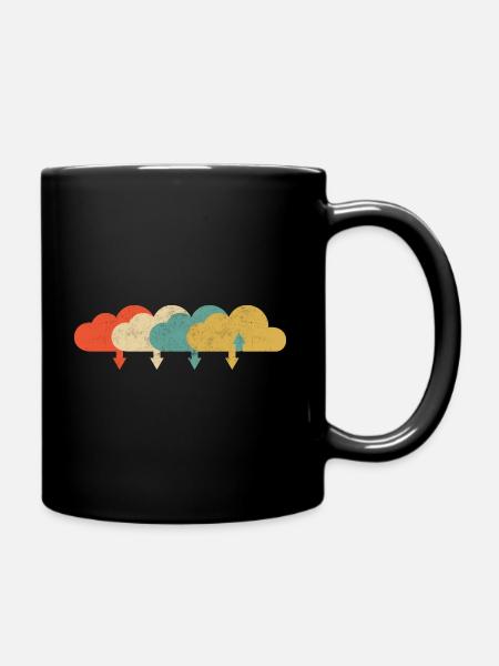 Vintage DevOps Engineer Cloud Computing - Full Colour Mug - black
