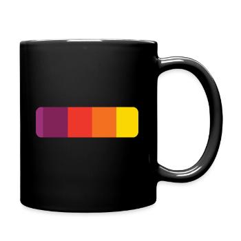 Streifen - Tasse einfarbig - Schwarz - Rechts