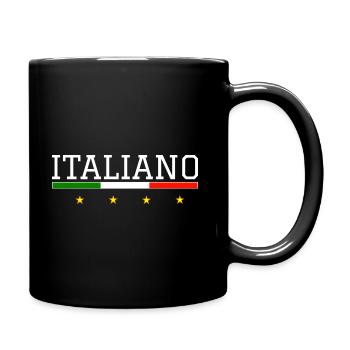 Italia Calcio Italian Gift Football Play - Full Colour Mug - black - Right