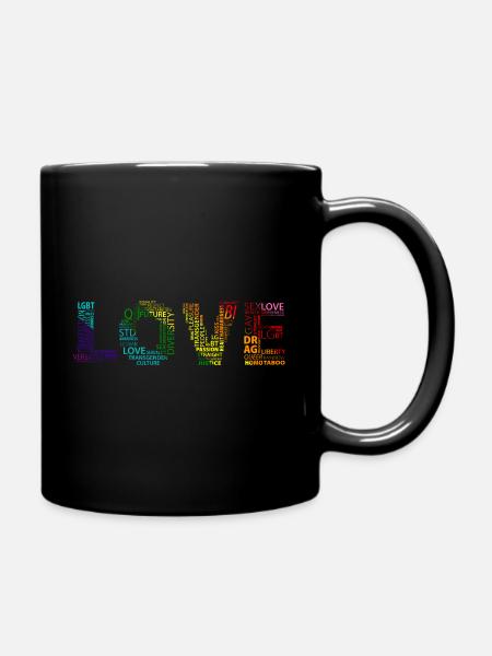Amour LGBT - Mug uni - noir