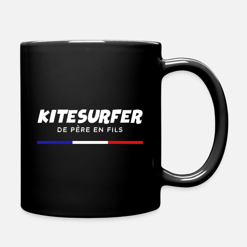 Kitesurfer de père en fils - Mer & Océans - Mug uni - noir