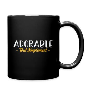 Tout simplement adorable - Mug uni - noir - Droite