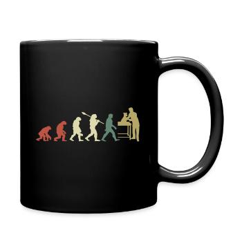 Veterinary Evolution Geschenk für Tierärzte - Tasse einfarbig - Schwarz - Rechts