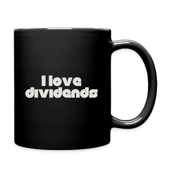 I love dividends - Full Colour Mug - black - Right