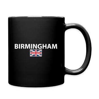 Birmingham Großbritannien Britische Flagge Brite - Tasse einfarbig - Schwarz - Rechts