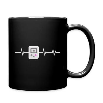 Press Start - I love Retro Gaming - Tasse einfarbig - Schwarz - Rechts