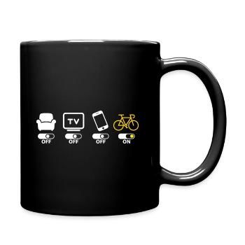 Radfahren Radfahren Radfahren Humor - Tasse einfarbig - Schwarz - Rechts