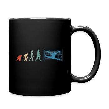 Gardien de handball Gardien gardien de but Evolution Rétro - Mug uni - noir - Droite