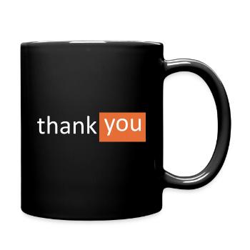 THANK YOU - Full Colour Mug - black - Right