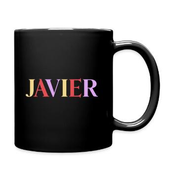 Name Man Spanish Javier - Full Colour Mug - black - Right