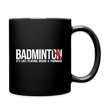 Badminton - Tasse einfarbig - Schwarz - Rechts