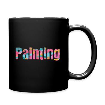 Maler Zeichner für Künstler - Tasse einfarbig - Schwarz - Rechts