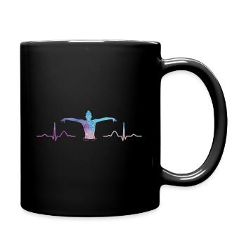 Synchronschwimmen Team Artistic Swim - Tasse einfarbig - Schwarz - Rechts
