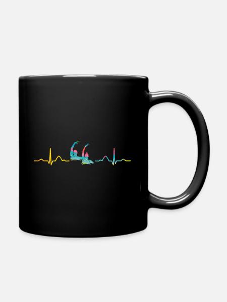 Natation artistique par équipe de natation synchronisée - Mug uni - noir