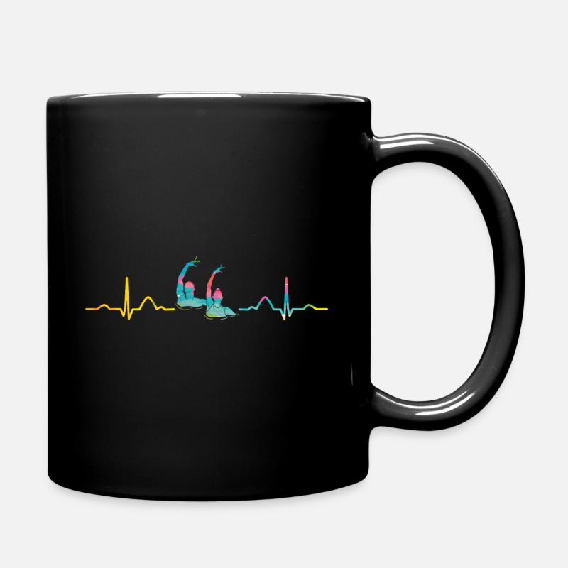 Natation artistique par équipe de natation synchronisée - Mug uni - noir
