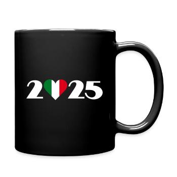 I love Italien 2025, Urlaub in Italien 2025 - Tasse einfarbig - Schwarz - Rechts