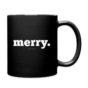 Joyeux Noël Version Courte - Mug uni - noir - Droite