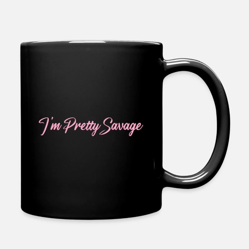 Ziemlich wild - Tasse einfarbig - Schwarz