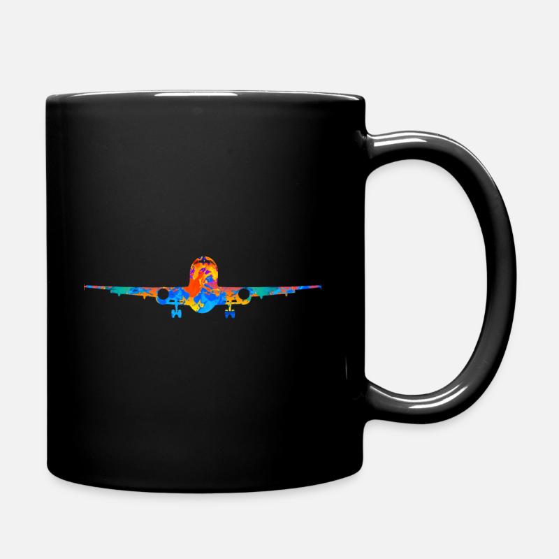 Airplane Airplane Gift - Full Colour Mug - black