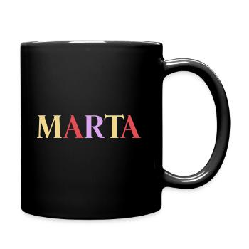 Name Spanierin Marta - Tasse einfarbig - Schwarz - Rechts