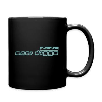 Meer Digga - Wellen Chillen Nordsee Ostsee Küste - Tasse einfarbig - Schwarz - Rechts