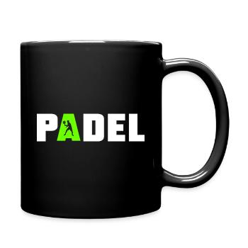 Padel Sport Logo - Mug uni - noir - Droite