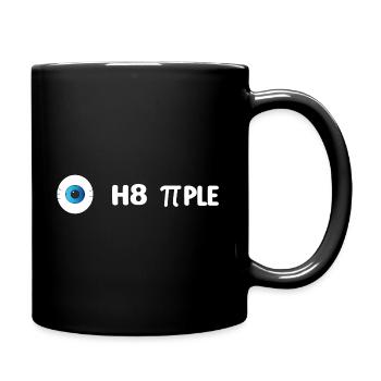 I Hate People - Funny Design - Tasse einfarbig - Schwarz - Rechts