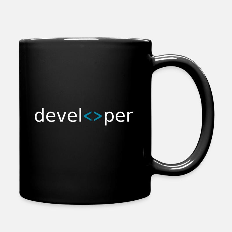 developer - Tasse einfarbig - Schwarz