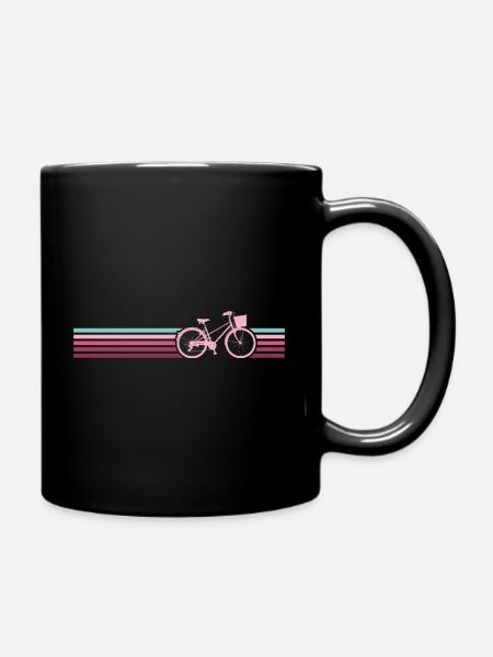 Roue de femme Vélo Femmes Vélo - Mug uni - noir