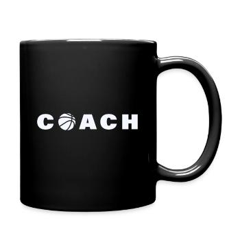 Basket entraîneur coach motif - Mug uni - noir - Droite