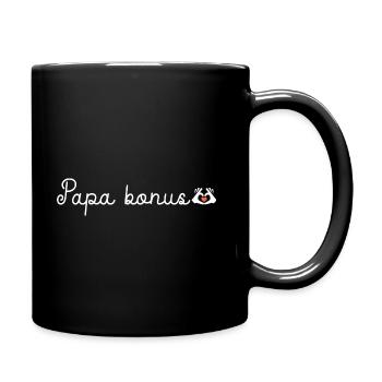 papa bonus cadeau humour papa beau papa - Mug uni - noir - Droite