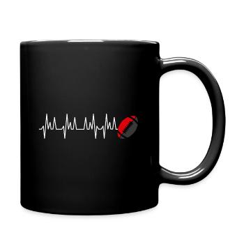 battement coeur rugby club supporter toulouse - Mug uni - noir - Droite