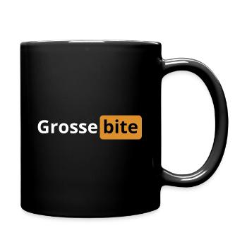 Grosse bite | logo porno | cadeau beauf - Mug uni - noir - Droite