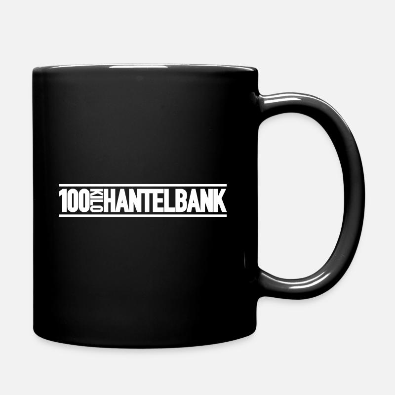 100 Kilo Hantelbank - Tasse einfarbig - Schwarz