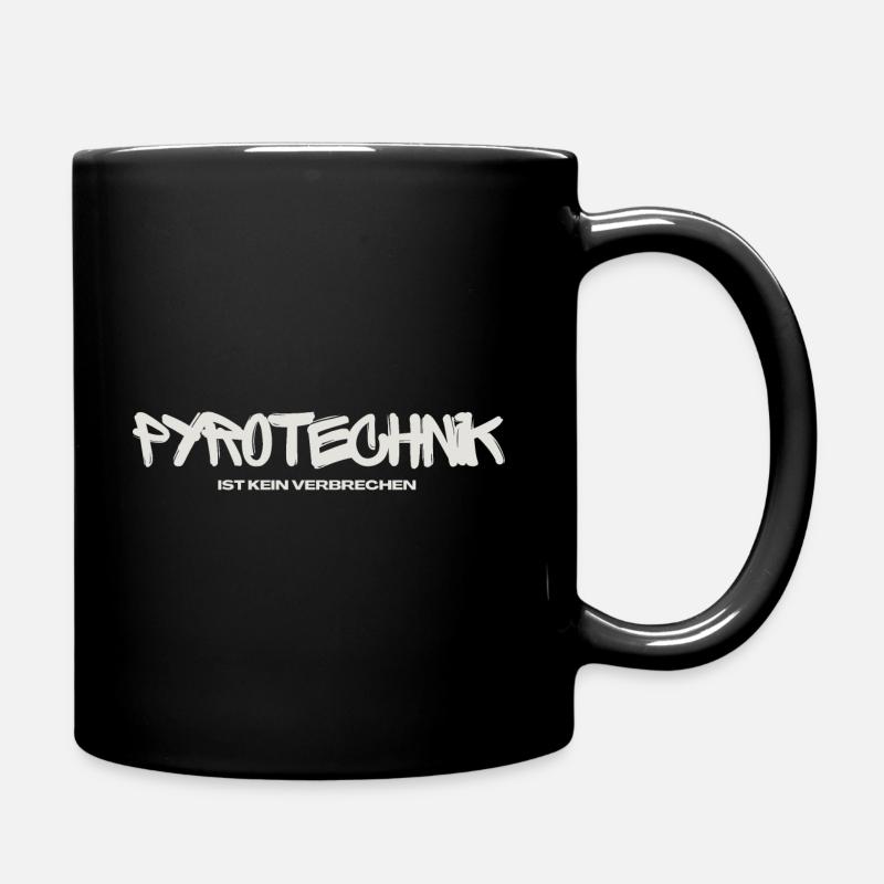 Pyrotechnik ist kein Verbrechen - Tasse einfarbig - Schwarz