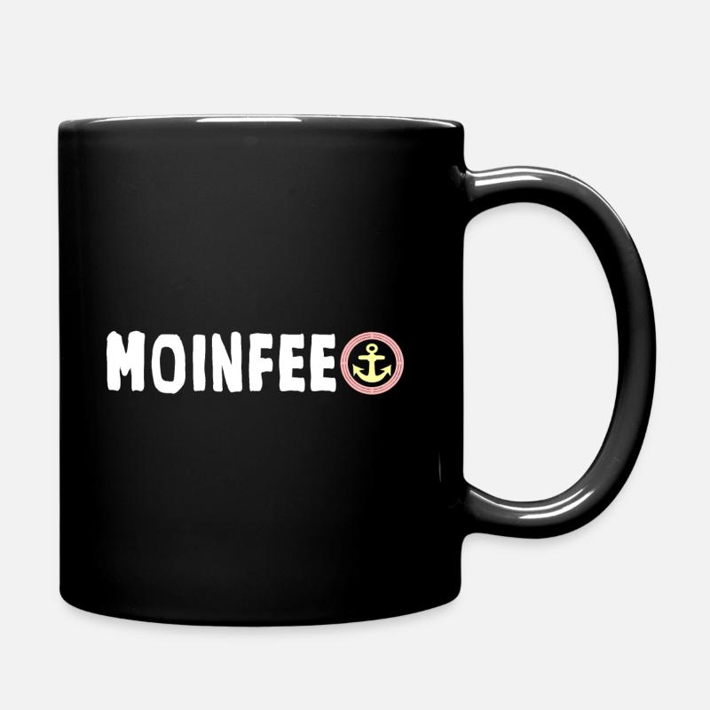 holla die Moinfee Meerbekloppt - Tasse einfarbig - Schwarz