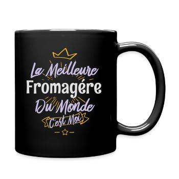 La meilleure fromagère du monde - Mug uni - noir - Droite