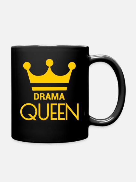 DRAMA QUEEN - Tasse einfarbig - Schwarz