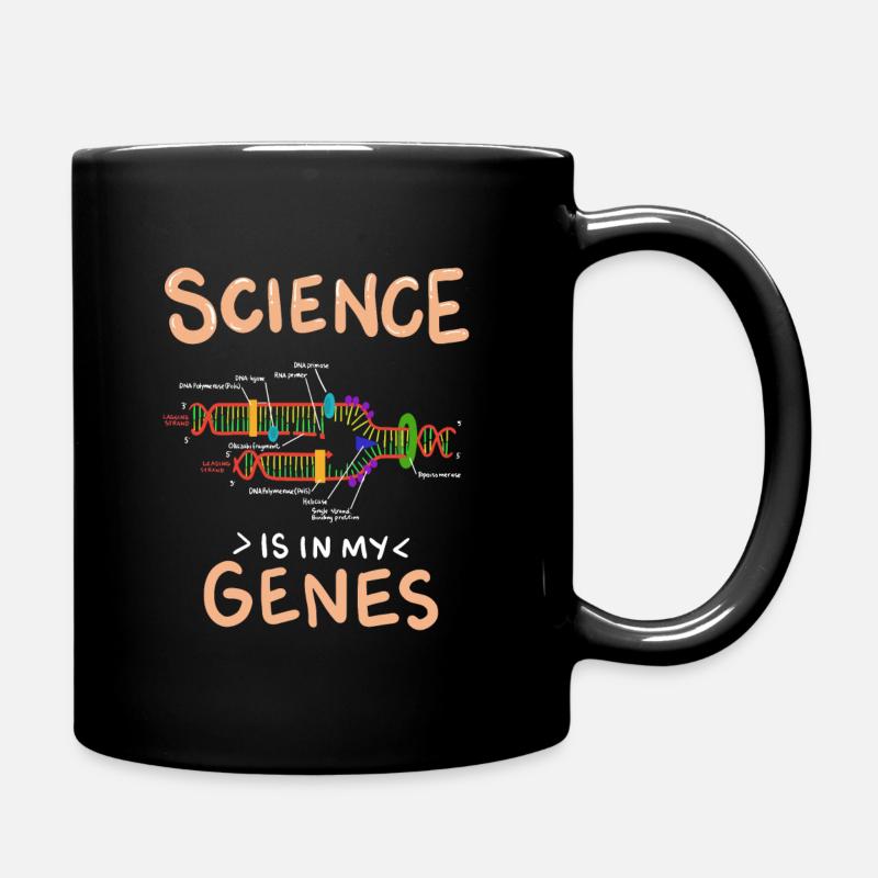 Lustige Genetik Wissenschaft in den Genen - Tasse einfarbig - Schwarz