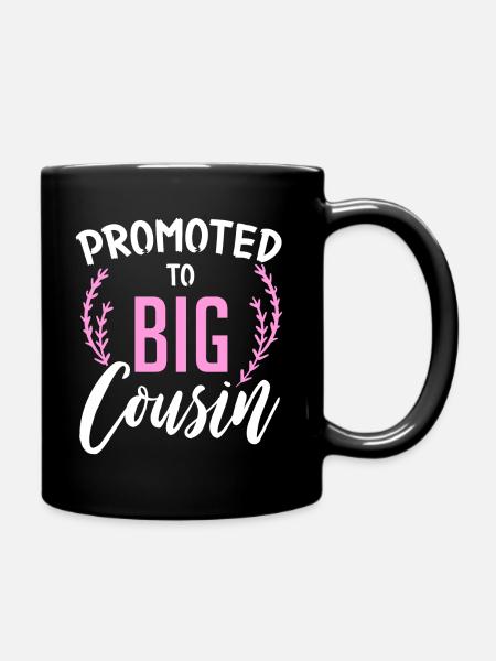 Promoted To Big Cousin - Full Colour Mug - black
