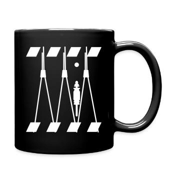 Trommel - Tasse einfarbig - Schwarz - Rechts