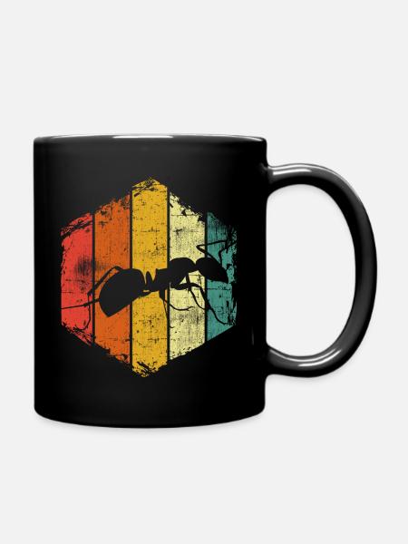 Ameise - Tasse einfarbig - Schwarz